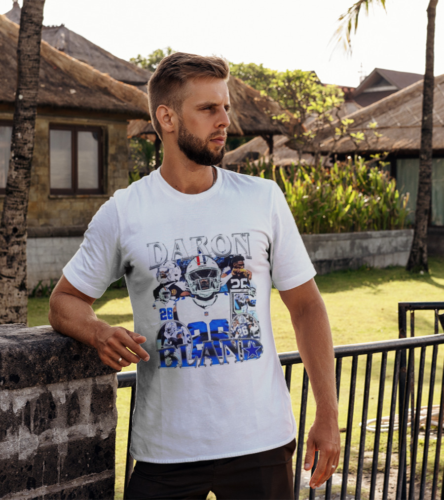 Daron Bland Dallas Cowboys 26 NFL Star Player Collage T-Shirt