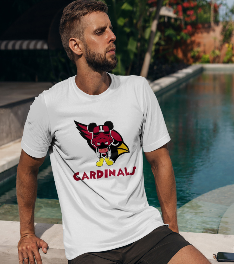 Arizona Cardinals Mickey Mouse Stormtrooper T-Shirt