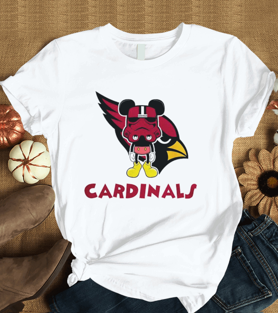 Arizona Cardinals Mickey Mouse Stormtrooper T-Shirt