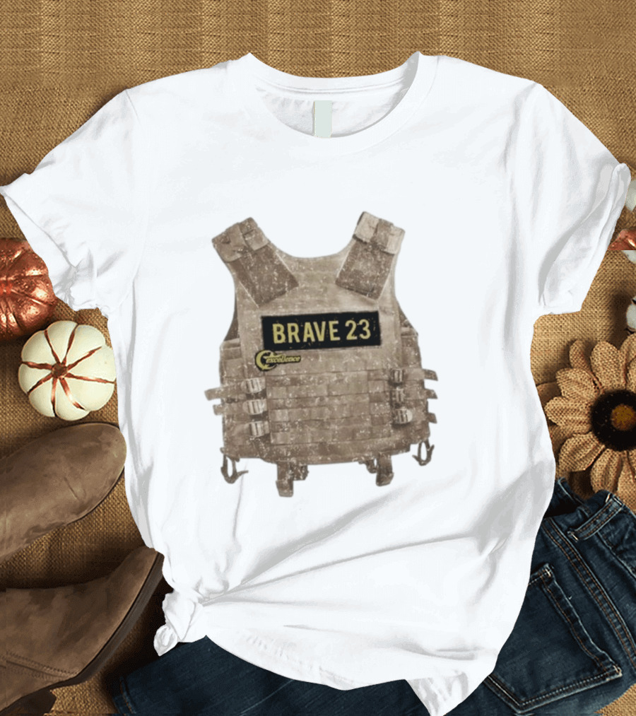 Awesome Camouflage Brave 23 Excellence Tactical Vest T-Shirt