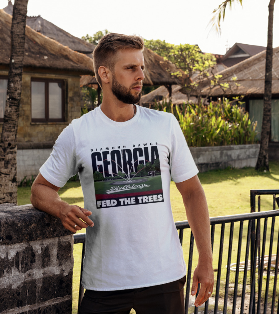 Diamond Dawgs Georgia Bulldogs Baseball Feed The Trees T-Shirt