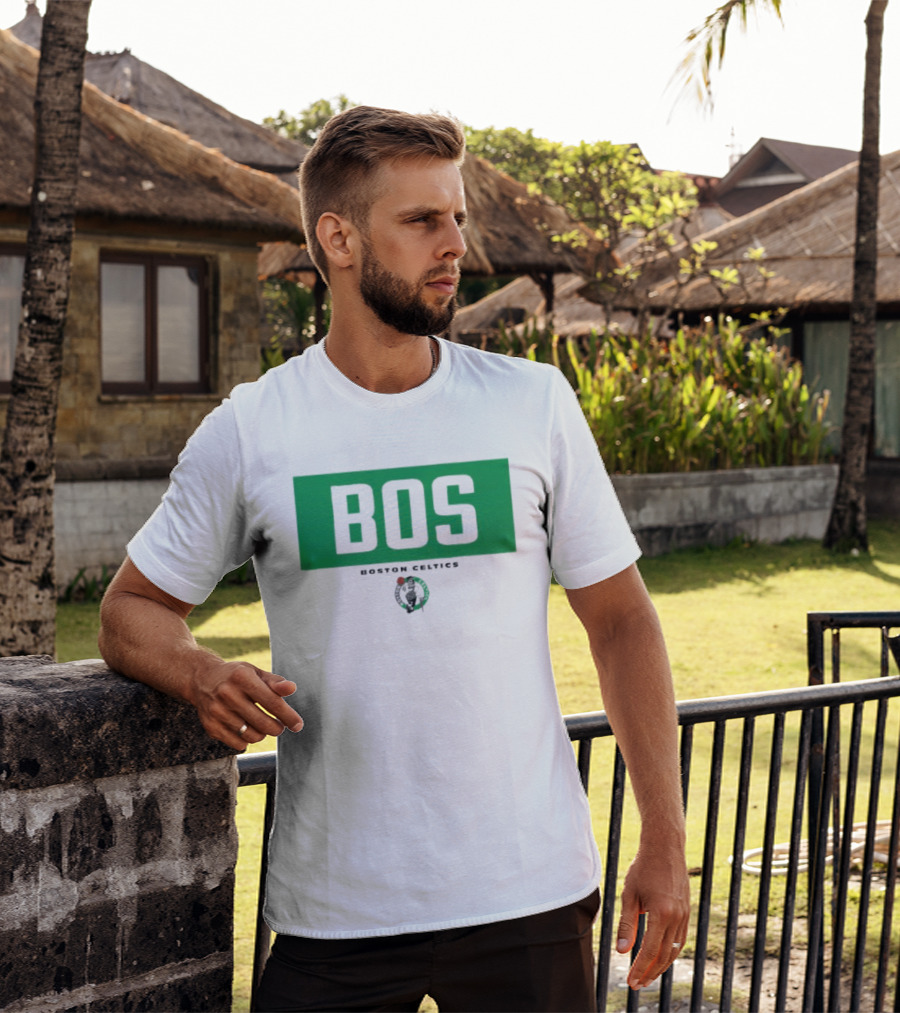 Boston Celtics BOS Crossbar NBA Basketball T-Shirt