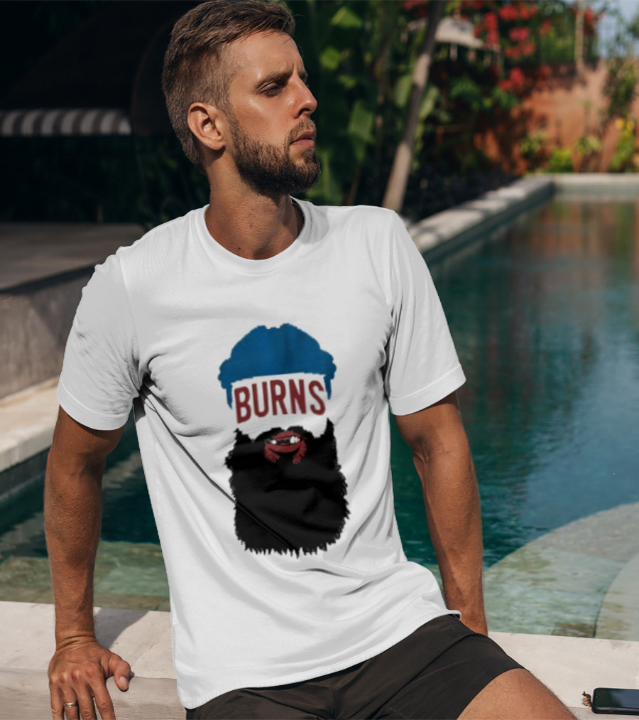 Brent Burns Beard Blue And Red Text Colorado Hockey Fan T-Shirt