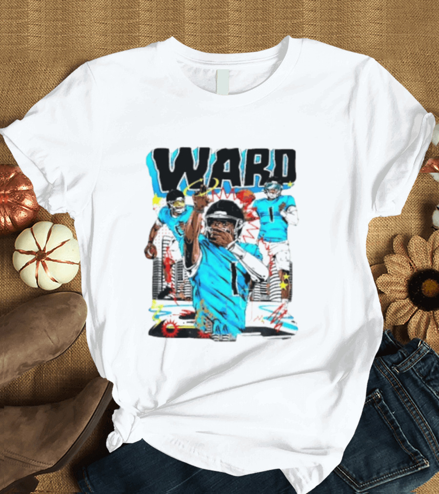 Tennessee Titans Ward Player Cartoon Comic T-Shirt