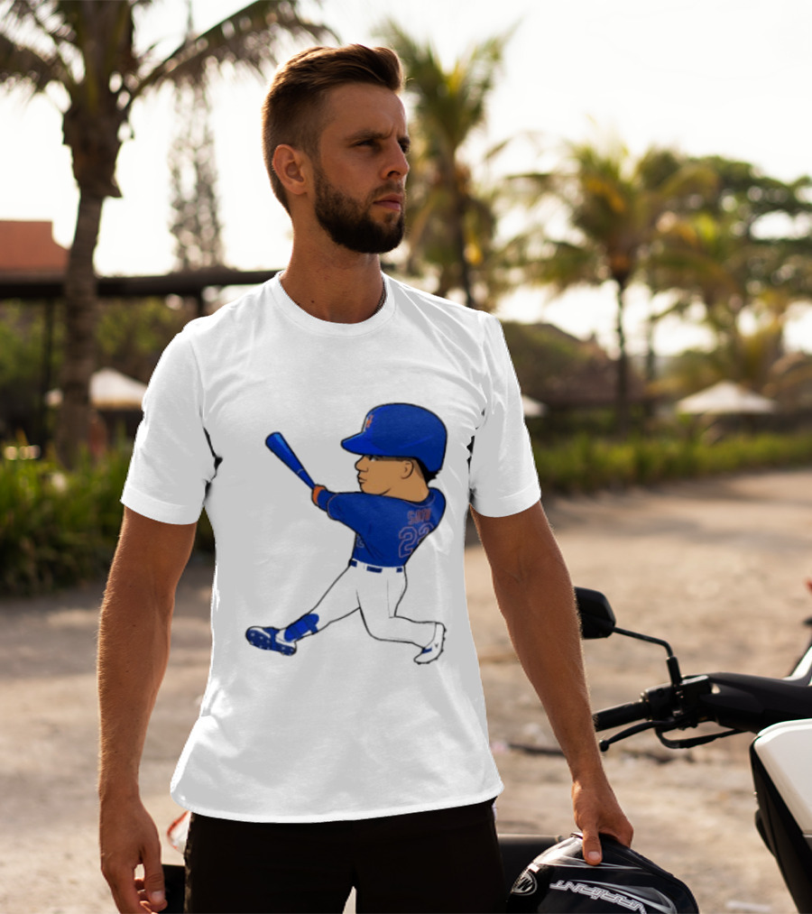 Juan Soto 22 Mets Baseball Swing LGM T-Shirt
