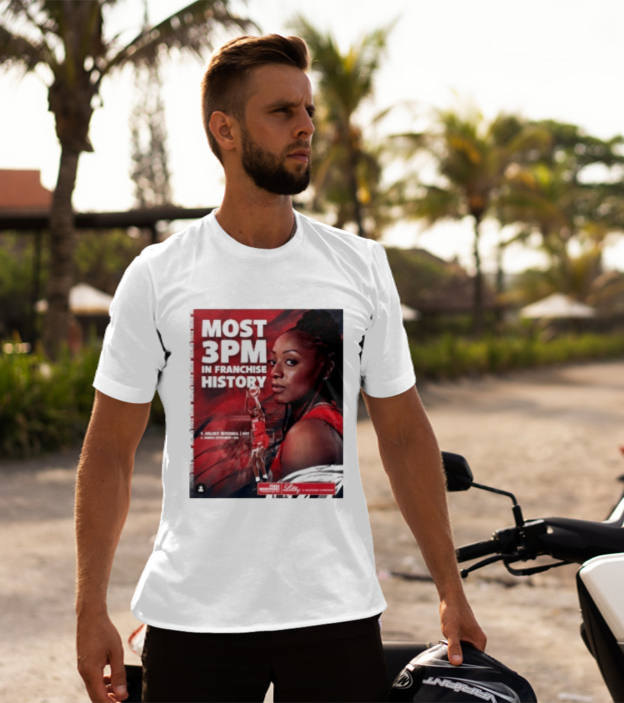 Kelsey Mitchell Most 3PM In Franchise History Indiana Fever T-Shirt