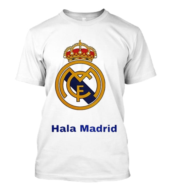 Hala Madrid Real Madrid CF Crest Spain Football Club T-Shirt