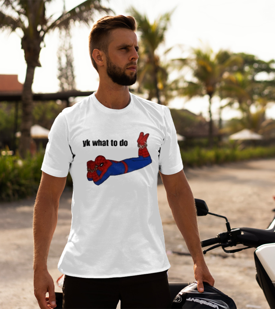 Spooderman YK What To Do Meme T-Shirt