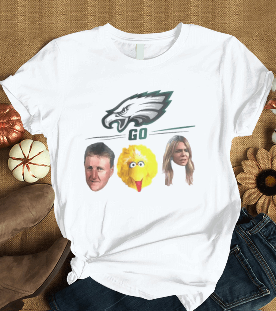 Philadelphia Eagles Go Birds Larry Bird Big Bird The Bird T-Shirt