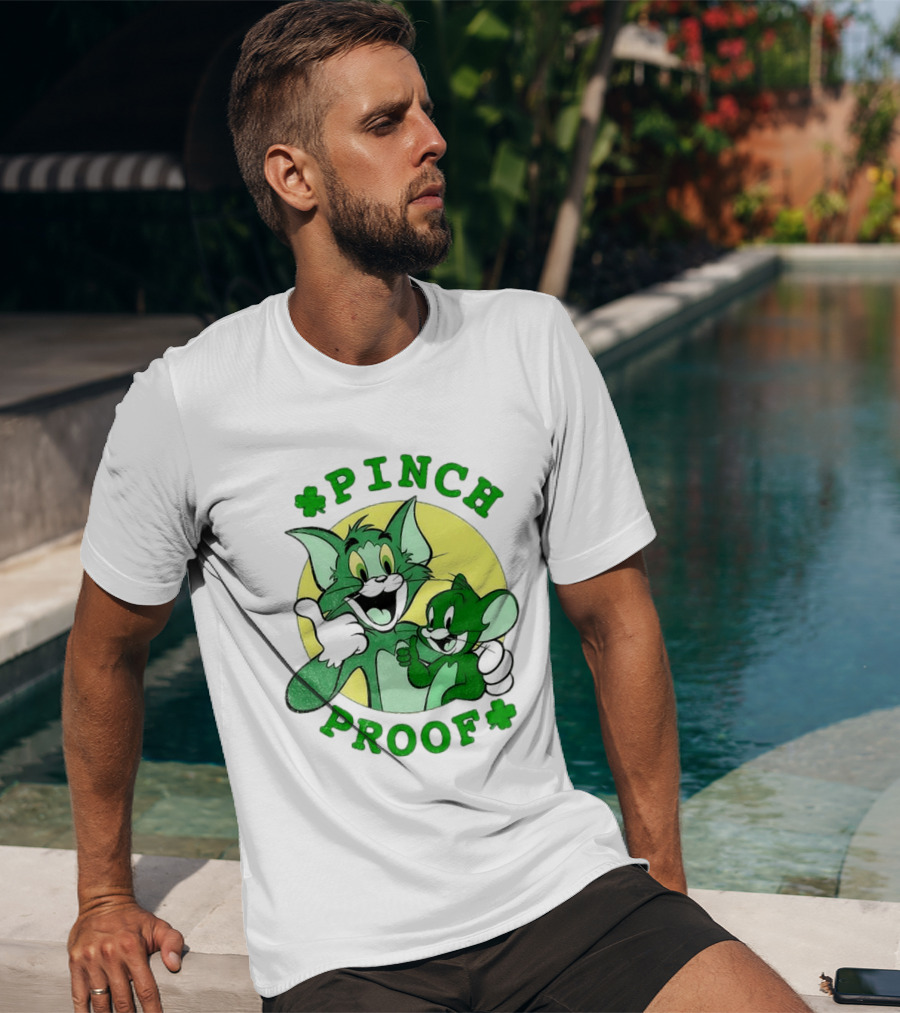 Tom And Jerry Pinch Proof St. Patrick's Day Celebration T-Shirt