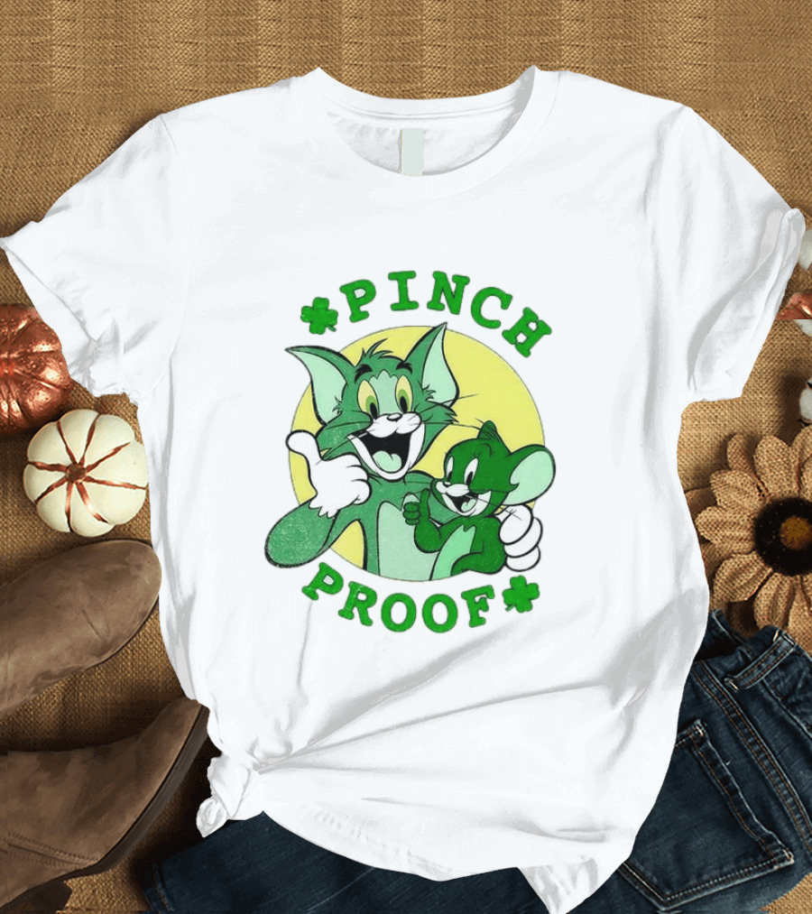 Tom And Jerry Pinch Proof St. Patrick's Day Celebration T-Shirt