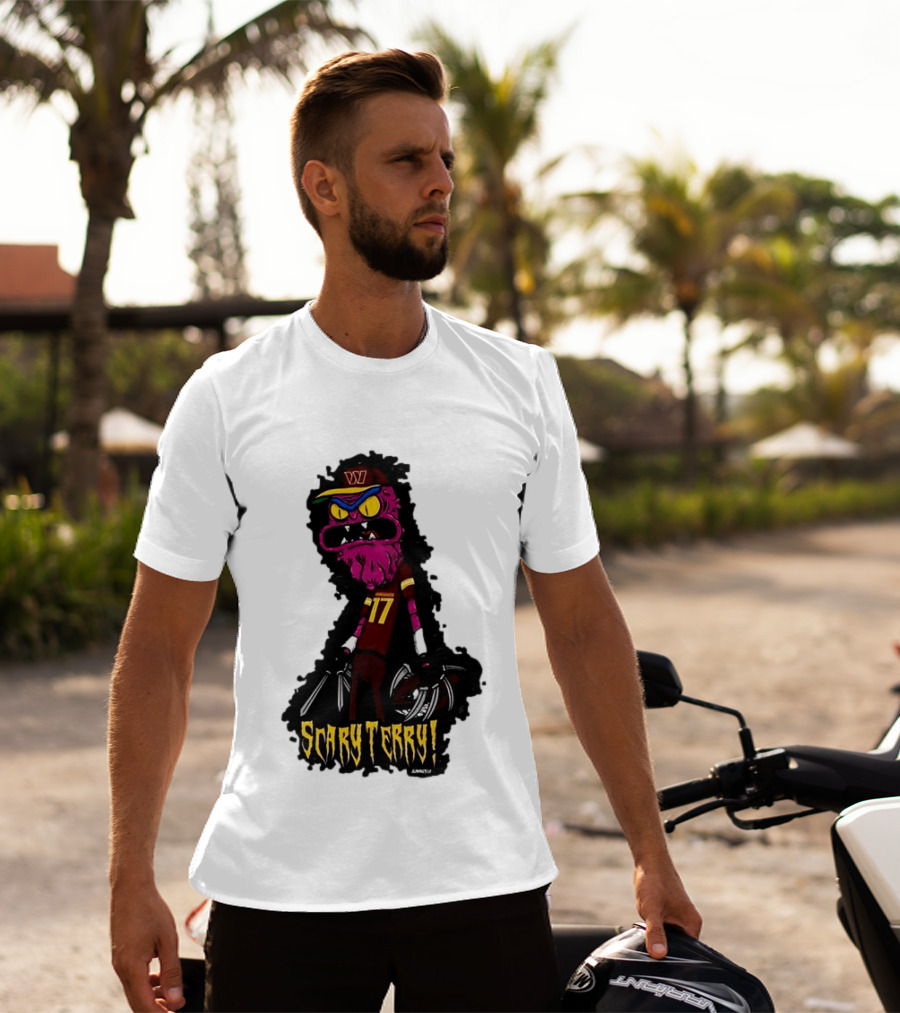 Washington Commanders Scary Terry McLaurin 17 Terrifying Terry T-Shirt