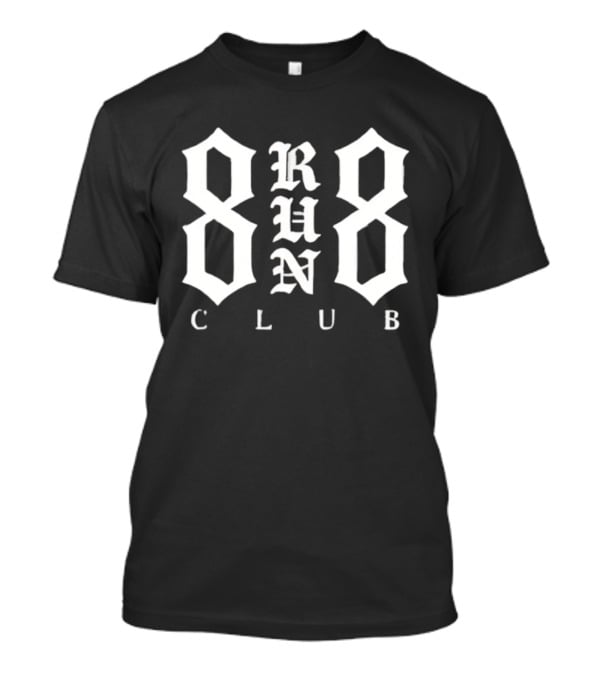 8 Run 8 Club Athletic Fitness Running T-Shirt