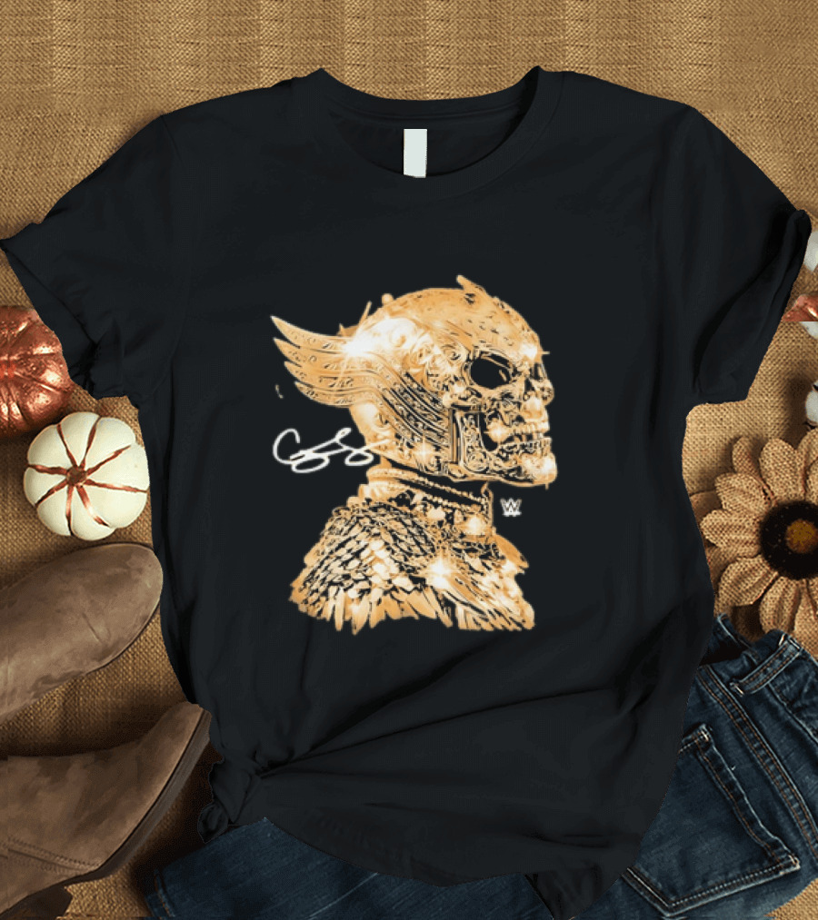 WWE Cody Rhodes American Nightmare Golden Skull T-Shirt