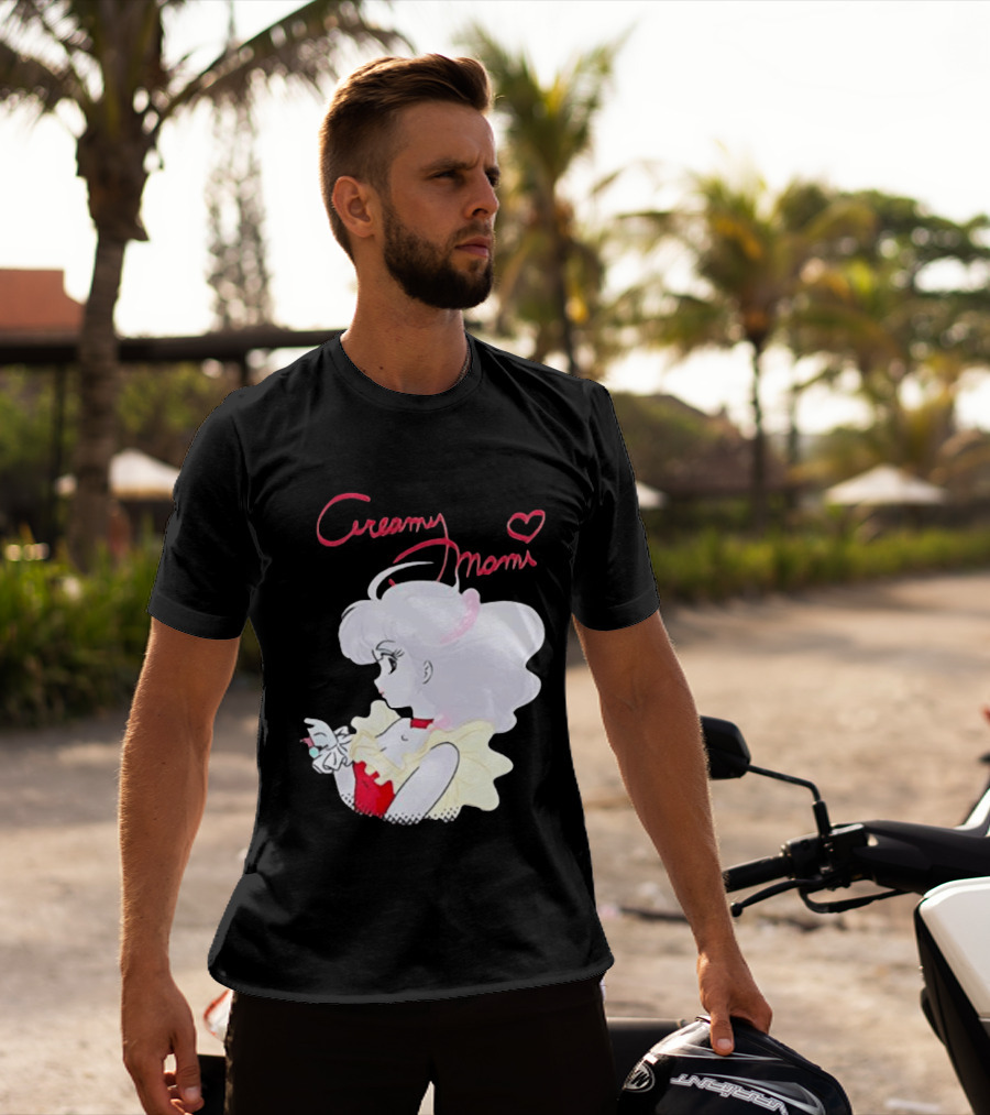 Magical Angel Creamy Mami Anime Character With Heart And Butterfly T-Shirt