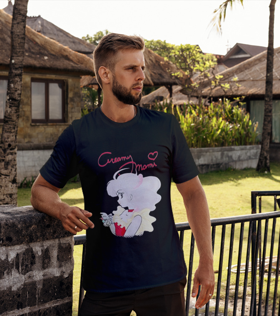 Magical Angel Creamy Mami Anime Character With Heart And Butterfly T-Shirt