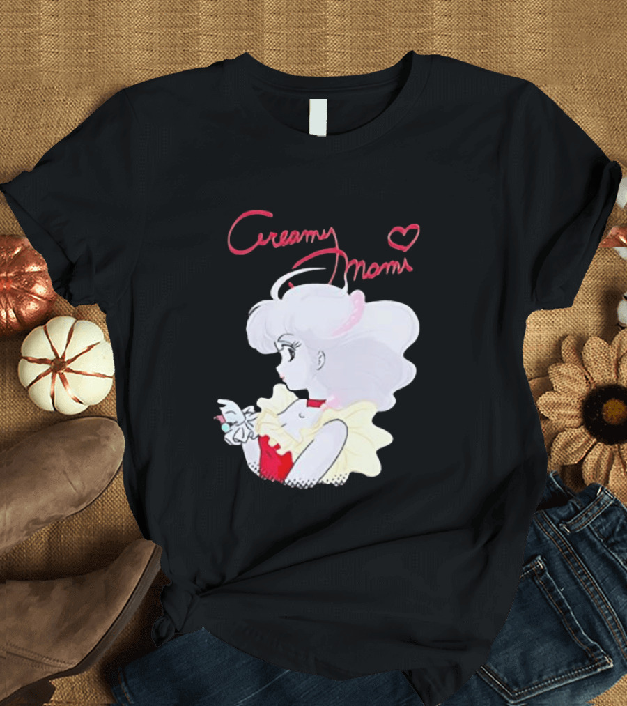 Magical Angel Creamy Mami Anime Character With Heart And Butterfly T-Shirt