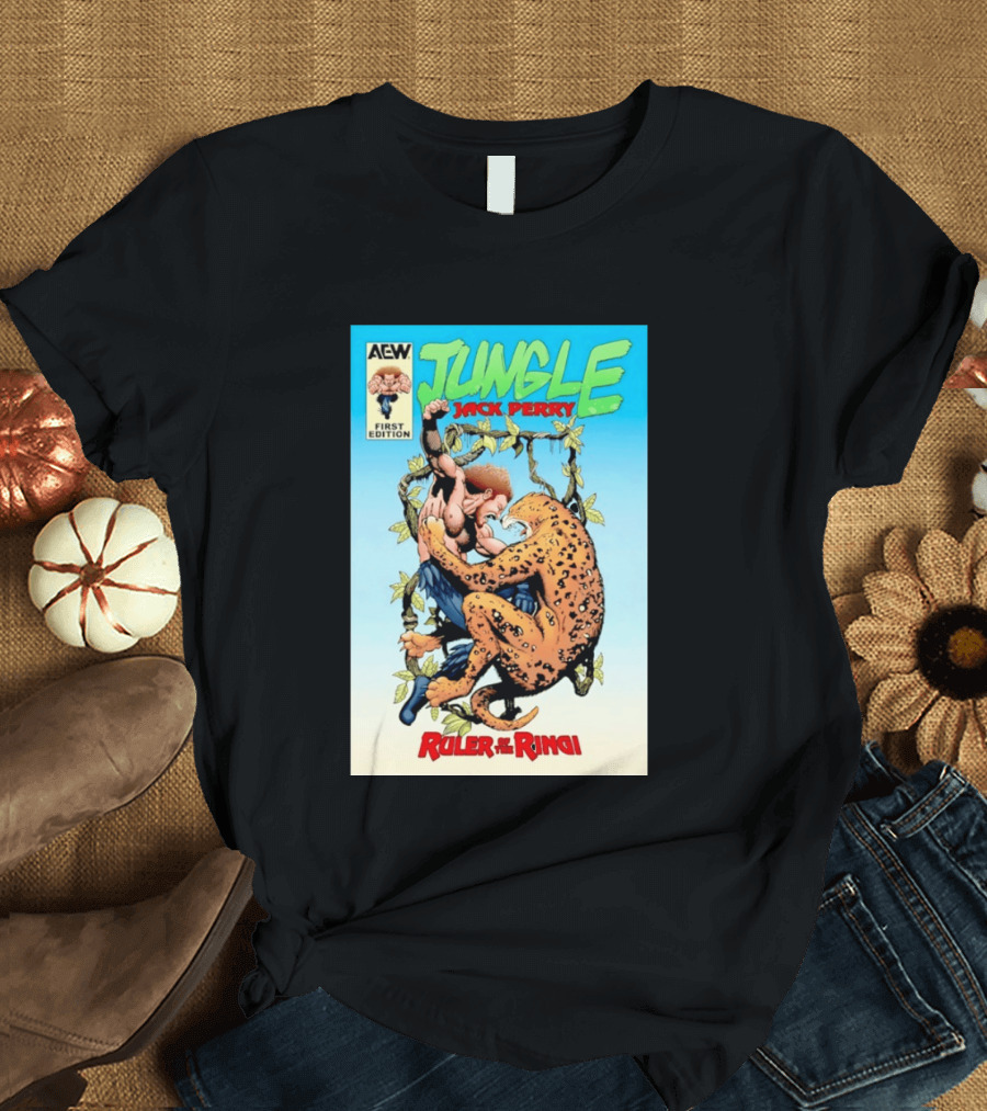 AEW Jungle Jack Perry First Edition Ruler Of The Ring T-Shirt