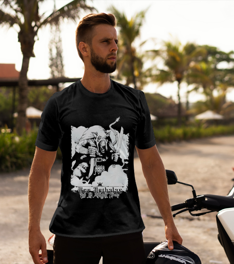 Ker Nethalas Into The Midnight Throne Rat Warrior Sword And Dagger Creature T-Shirt