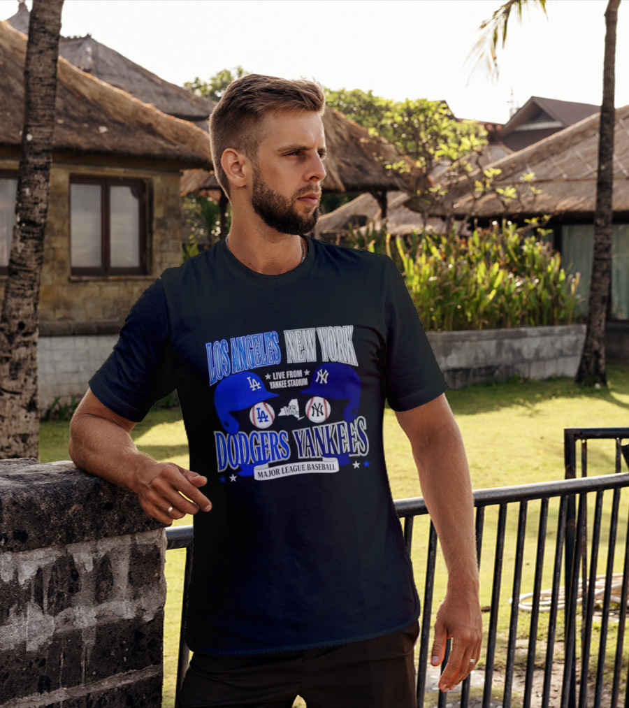 Los Angeles Dodgers Vs New York Yankees Live From Yankee Stadium Major League Baseball T-Shirt