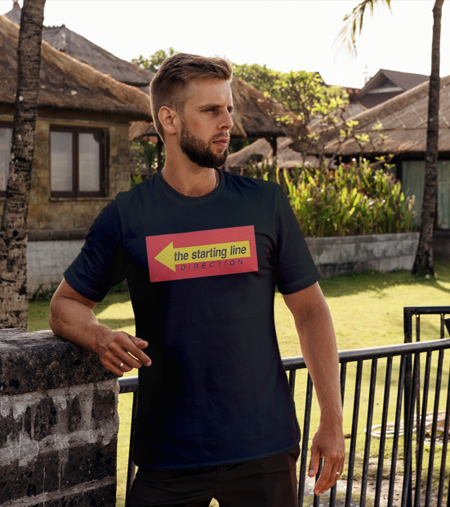 The Starting Line Direction Pop Punk Band Yellow Arrow T-Shirt