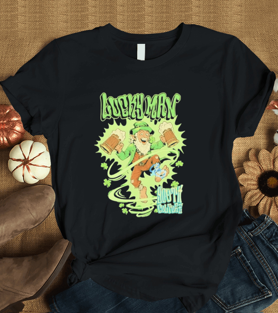 Lucky Man Leprechaun Youth Culture More Than Movement St Patricks Day T-Shirt