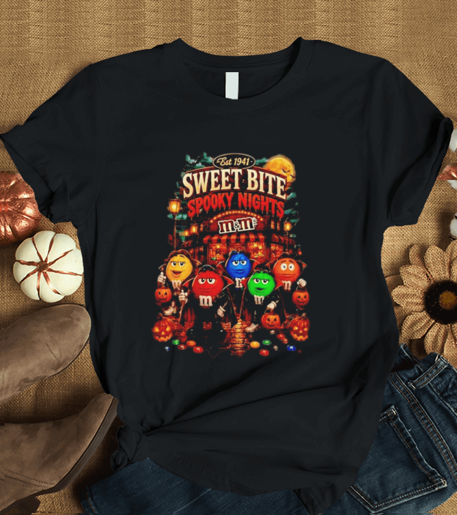 Est 1941 M&M's Sweet Bite Spooky Nights Halloween T-Shirt