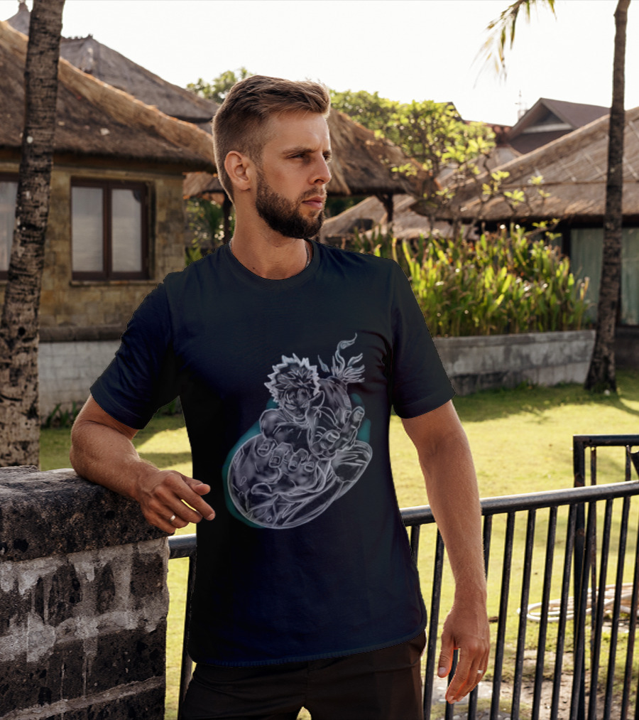 Megumi Fushiguro Ten Shadows Jujutsu Kaisen Dynamic Pose T-Shirt