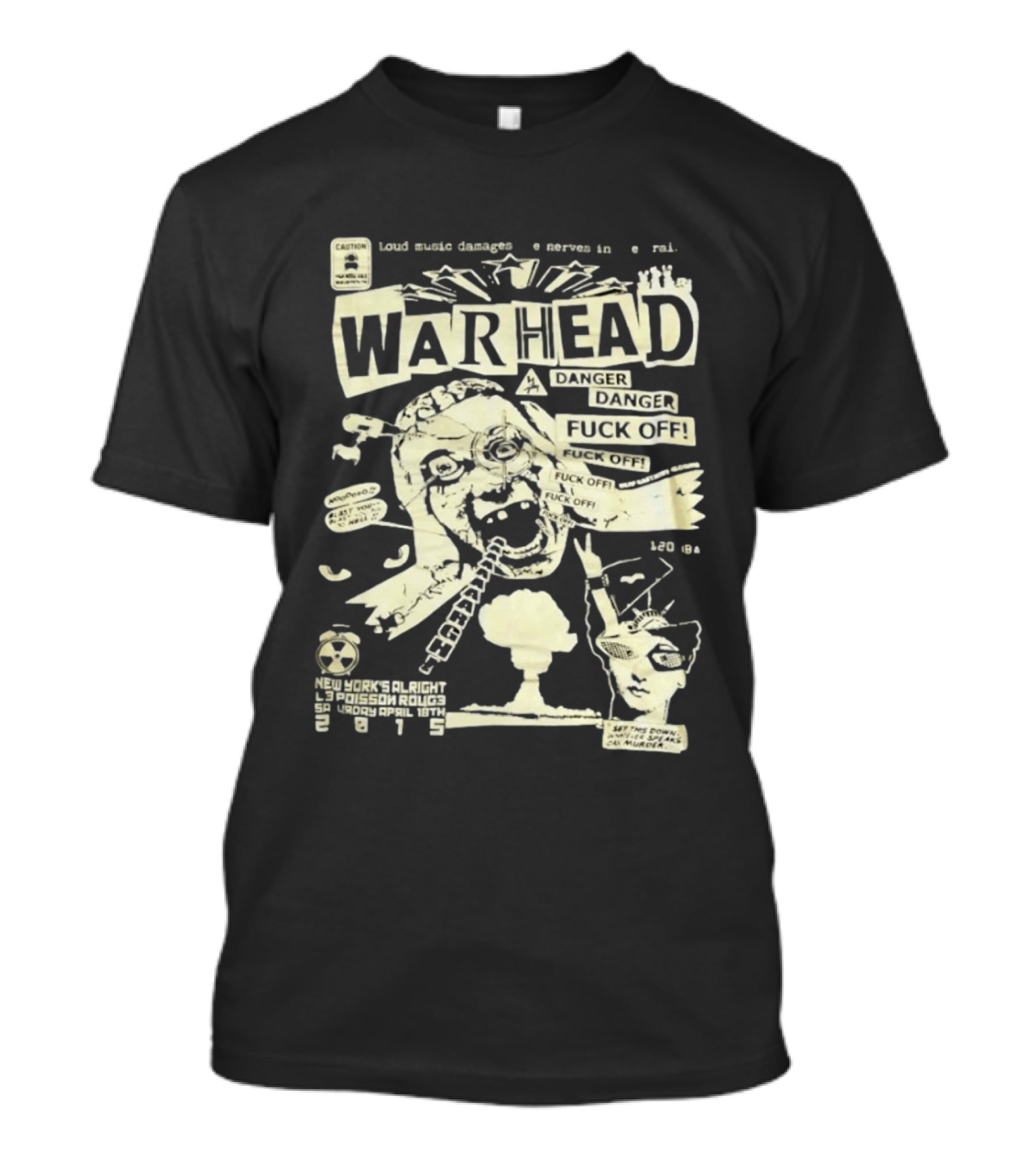 Warhead New York's Alright Crossboro Bridge Hardcore Distressed Danger T-Shirt
