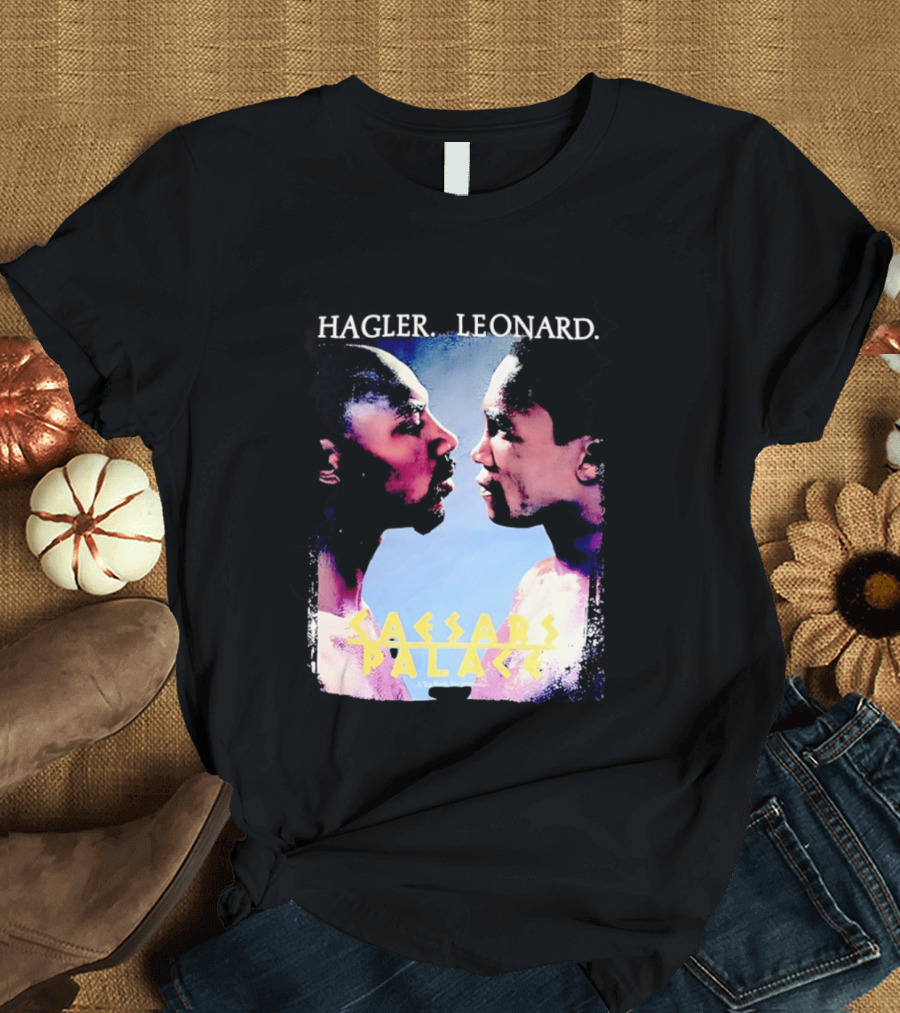 Hagler Leonard Caesars Palace Boxing Match Showdown T-Shirt