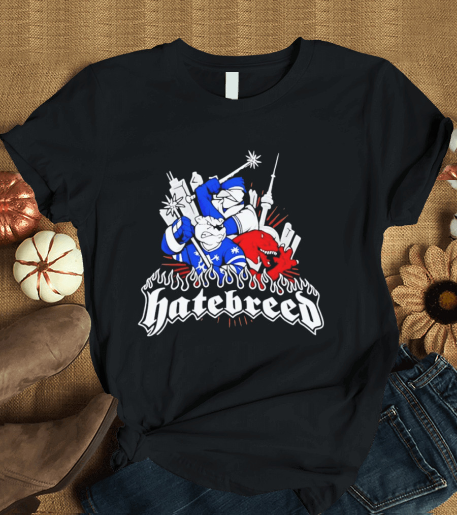 Hatebreed Toronto Maple Leafs Raptors CN Tower Hardcore Mashup T-Shirt