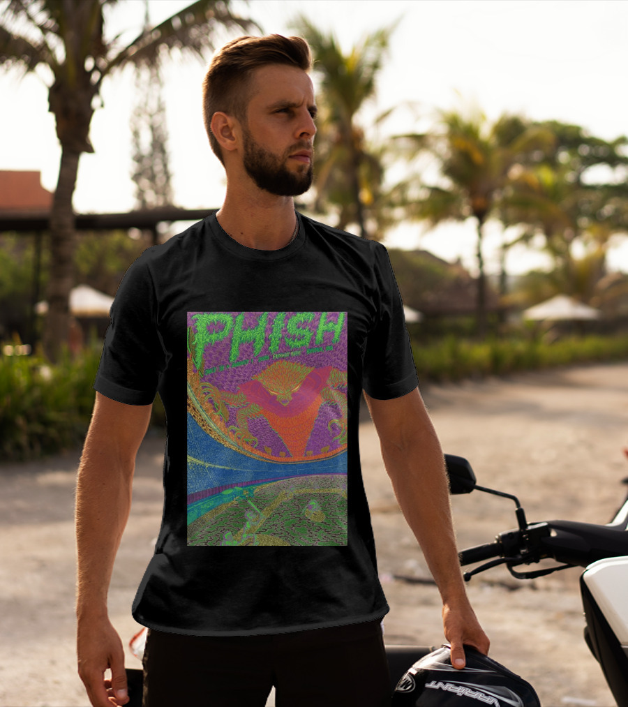 Phish Fenway Park Boston MA Tour July 31 Aug 1 2026 Colorful Psychedelic Dragon T-Shirt