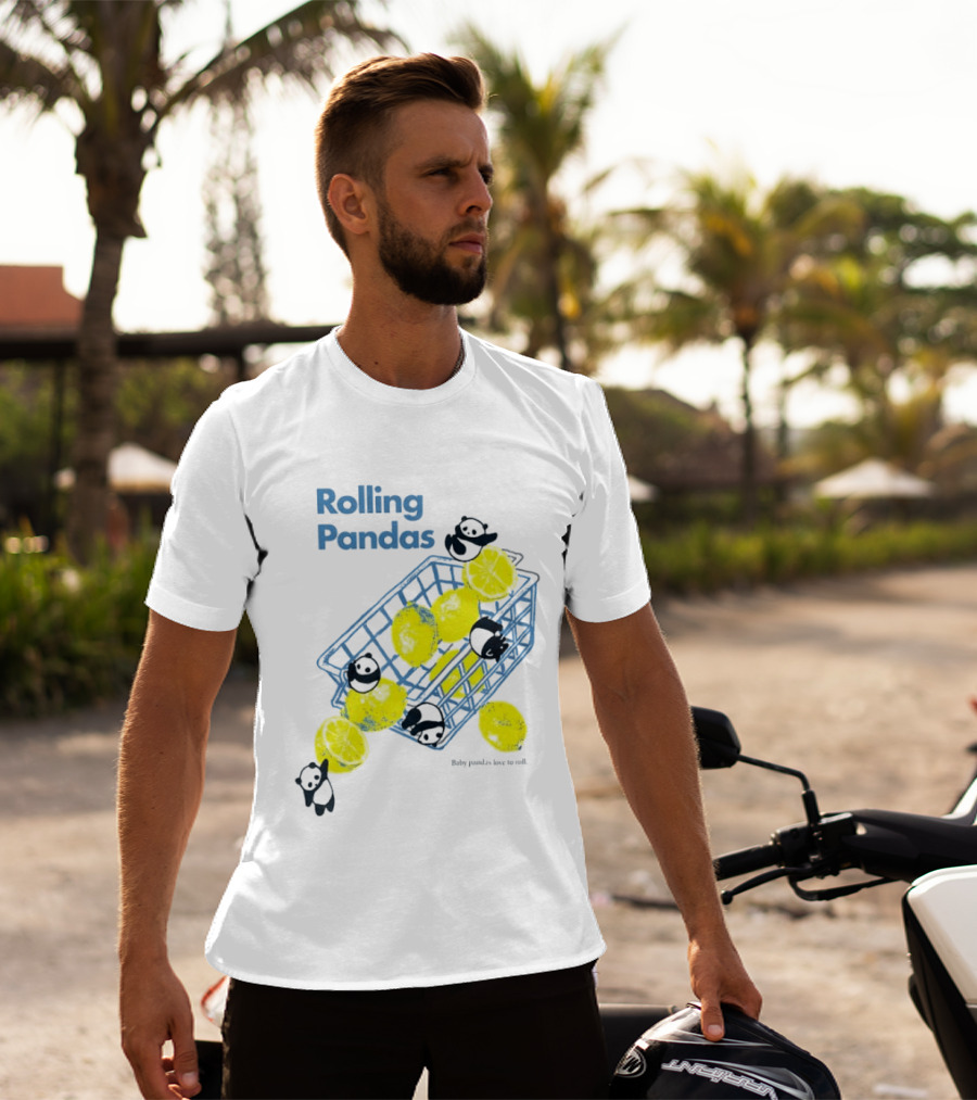 Rolling Pandas Baby Pandas Love Lemons In Basket T-Shirt