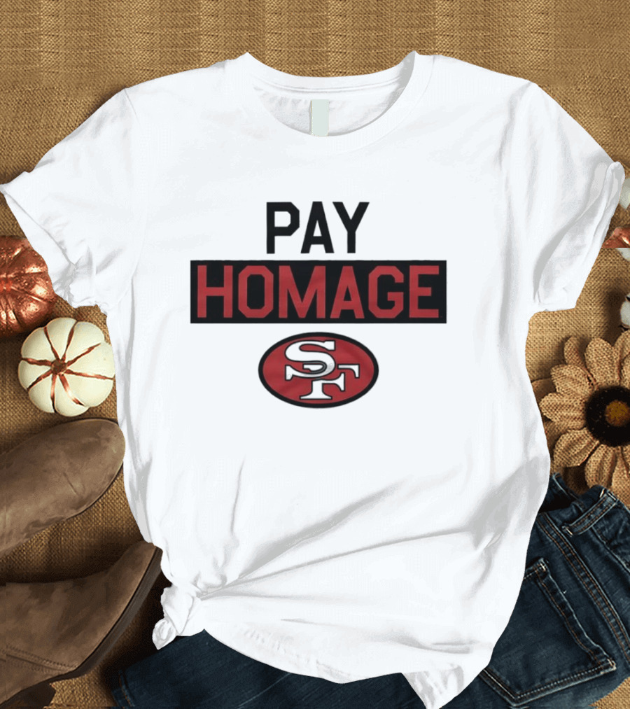 San Francisco 49ers Pay Homage SF Football T-Shirt