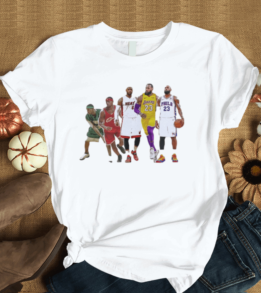 LeBron James St Vincent St Mary Cavs Heat Lakers 76ers Journey T-Shirt