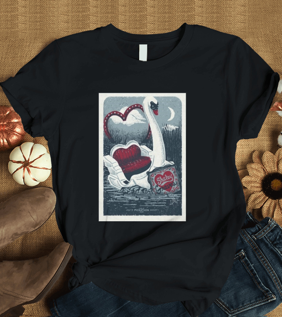 Shakey Graves Pickathon Swan Boat July 31 August 1 Concert T-Shirt