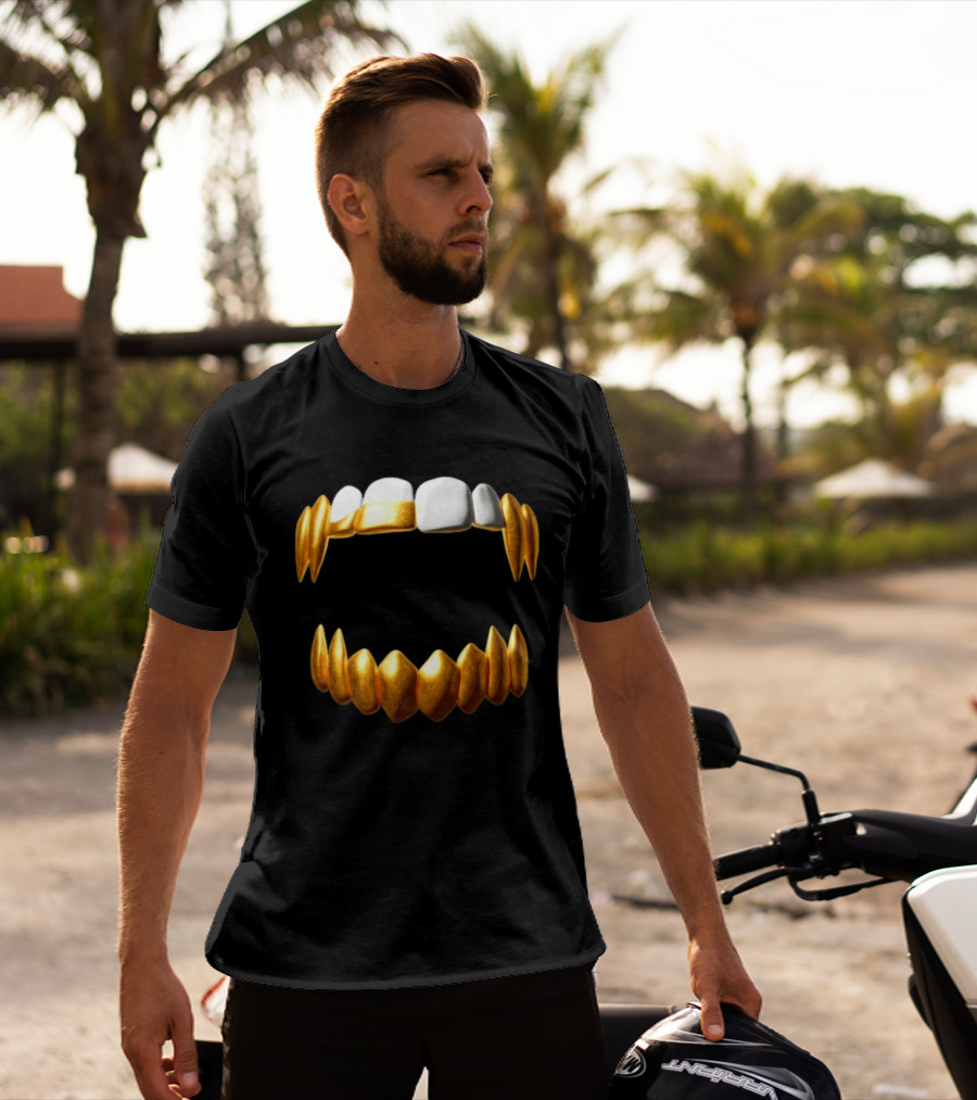 Sid The 3Rd Shop Store Gold Teeth Grillz T-Shirt