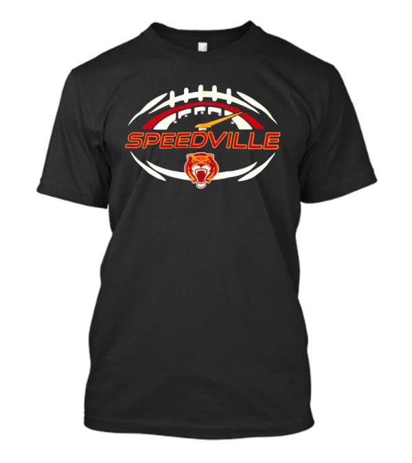 Speedville Tiger Speedometer Football Performance Training Icon Sports T-Shirt