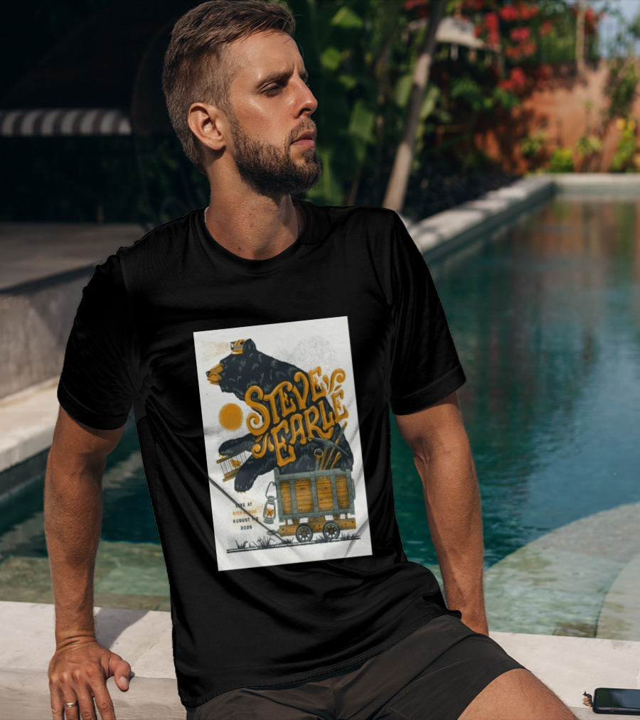 Steve Earle Pickathon Live August 1 2 2026 Event Bear T-Shirt