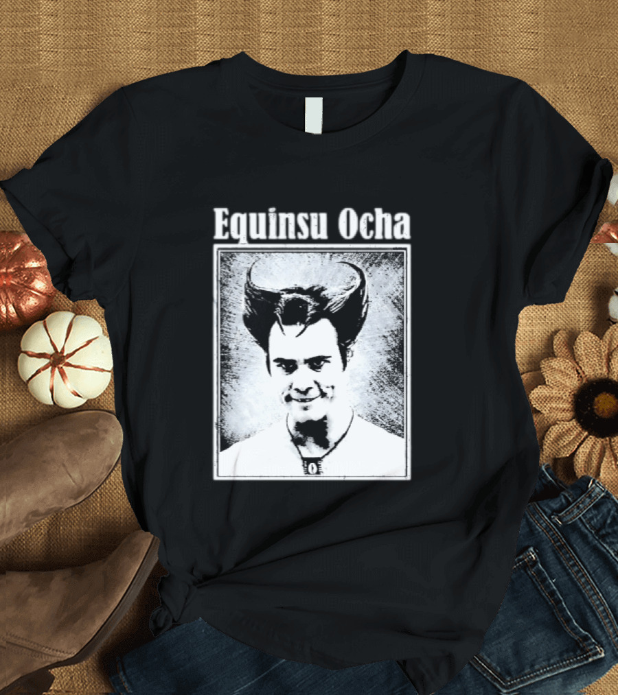Jim Carrey Equinsu Ocha Ace Ventura Distressed Vintage Look T-Shirt