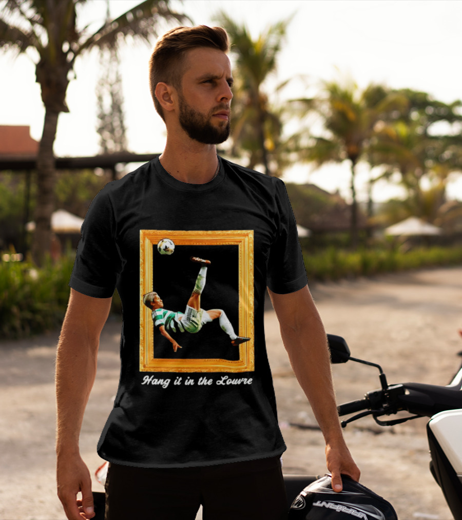 Kyogo Furuhashi Celtic FC Hang It In The Louvre Soccer Art футболка T-Shirt