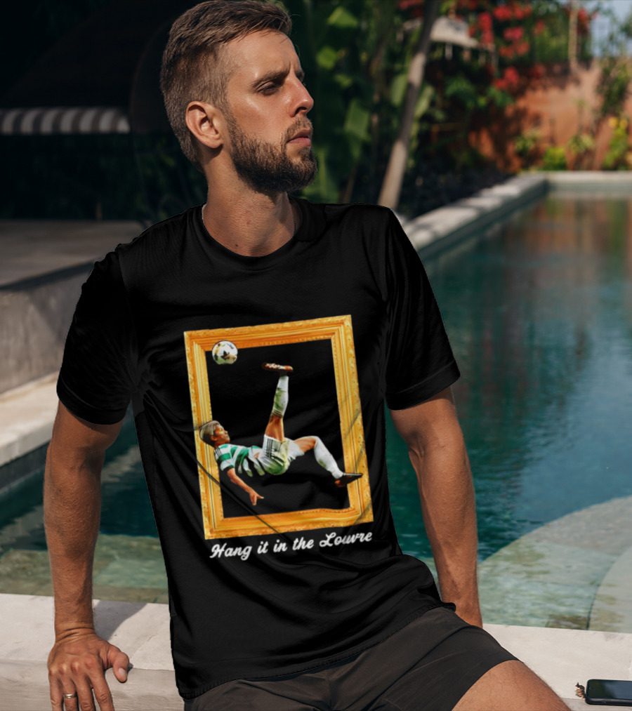 Kyogo Furuhashi Celtic FC Hang It In The Louvre Soccer Art футболка T-Shirt