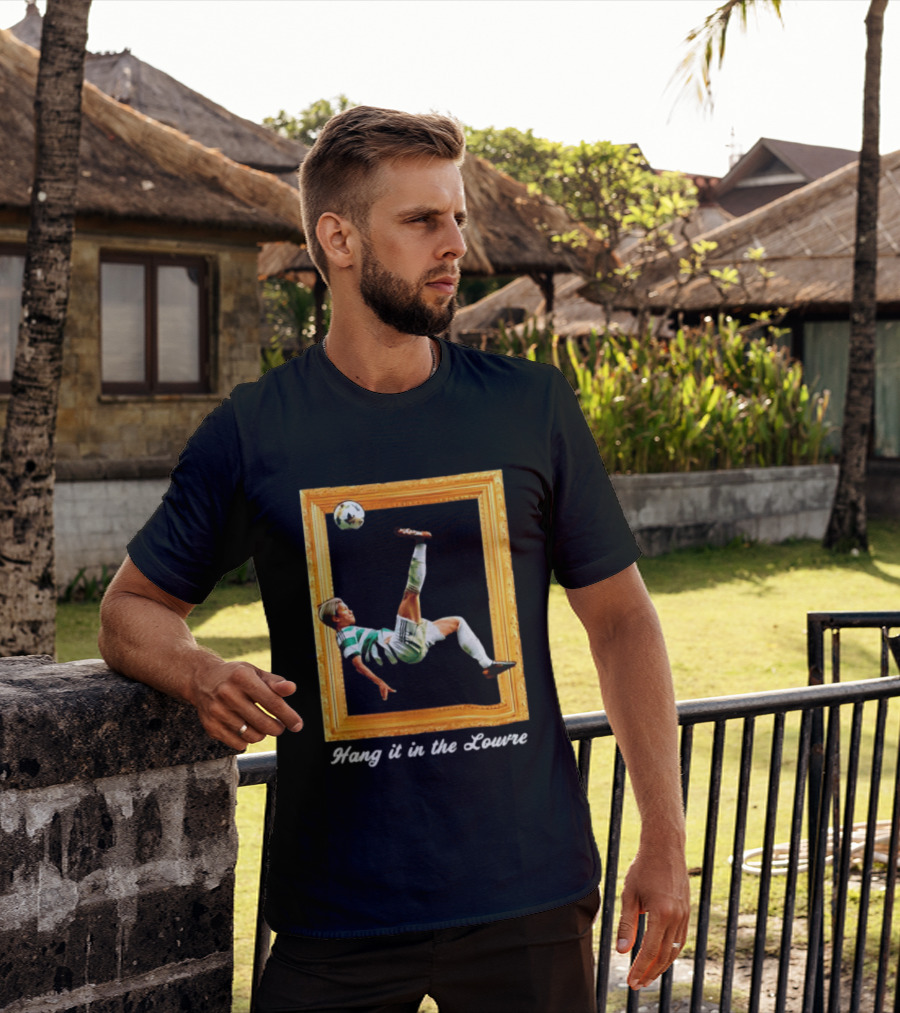 Kyogo Furuhashi Celtic FC Hang It In The Louvre Soccer Art футболка T-Shirt