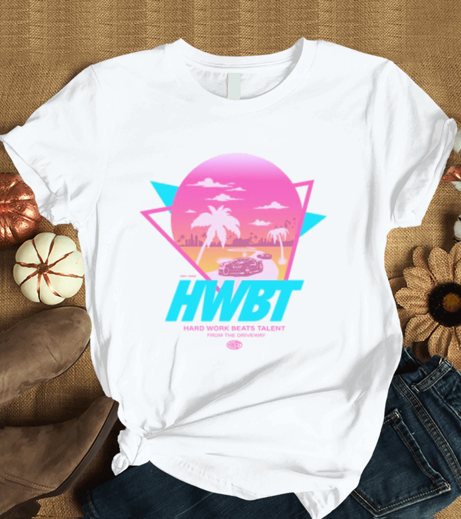 HWBT Miami Dreams Sunset Drive Neon T-Shirt