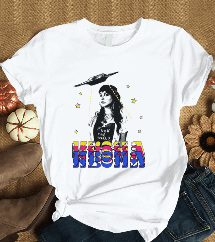 Kesha UFO Space Stars Tie Dye T-Shirt