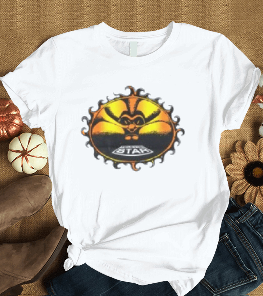 Televisi Star Catalog Store Heatwave Sun Logo White T-Shirt