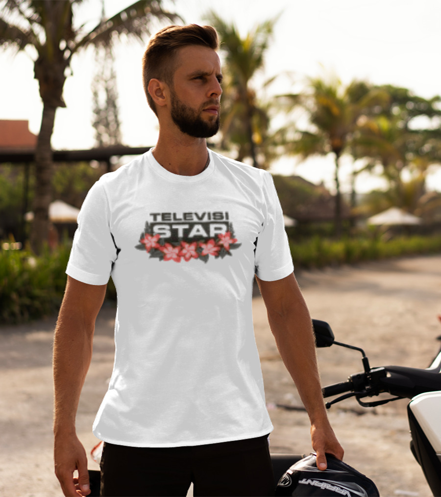 Televisi Star Island Bloom White Catalog Store T-Shirt