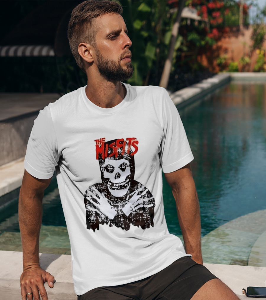 The Misfits Crimson Ghost Skull Punk Rock T-Shirt