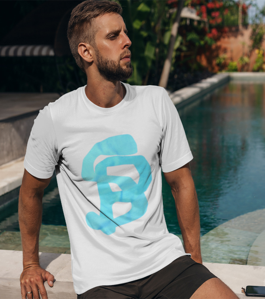 Wolee Store Classic Saintp Light Blue Monogram S P T-Shirt