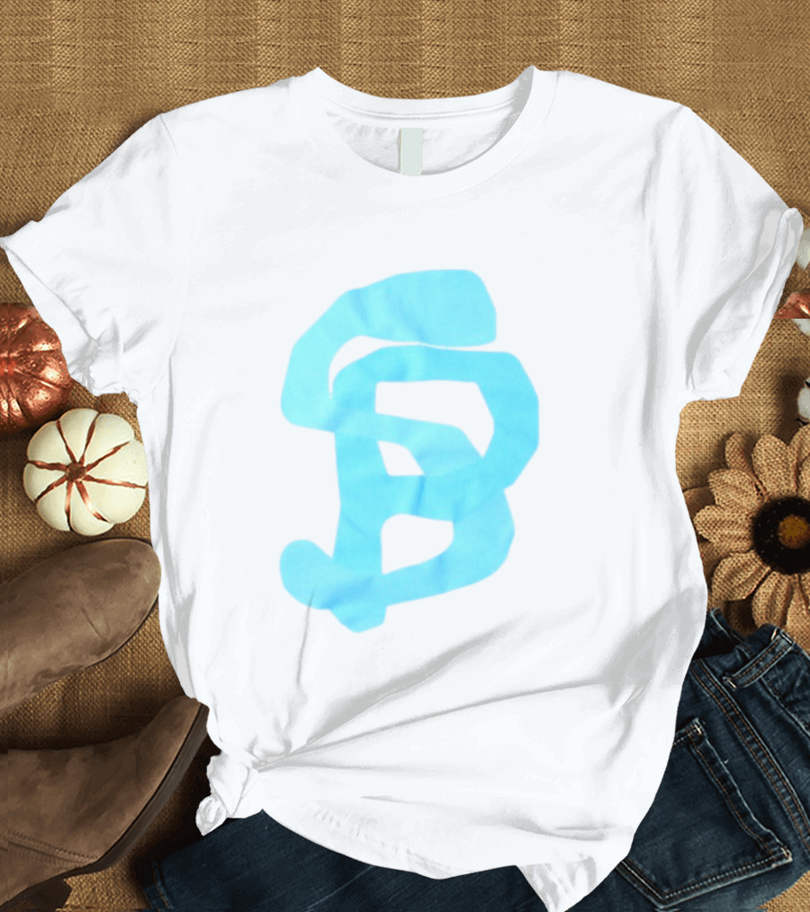Wolee Store Classic Saintp Light Blue Monogram S P T-Shirt